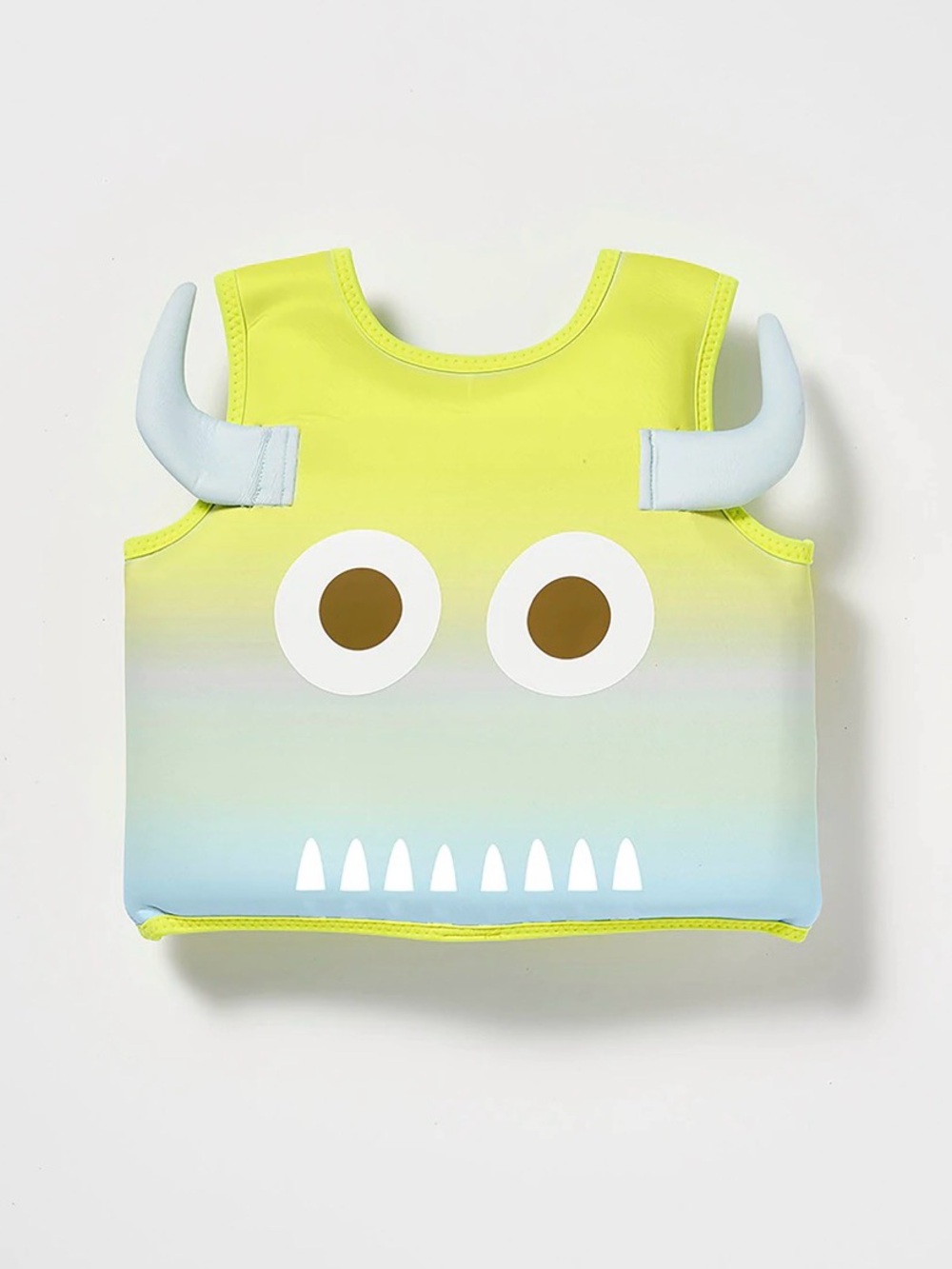 Sunnylife Kids Monster Swim Vest in Yellow and Light Blue